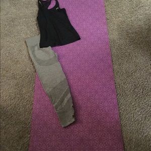 Purple exercise mat